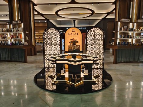 Kajal Perfume Paris — fixtures & displays by La Stella Productions