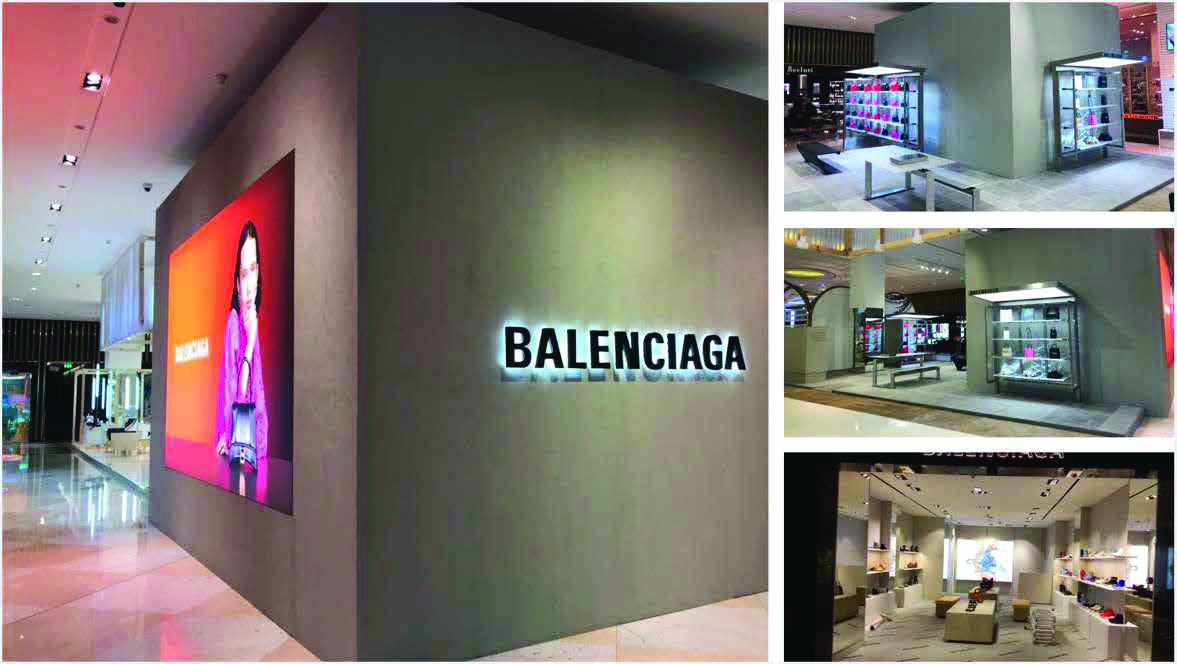 Balenciaga — retail environments by La Stella Productions